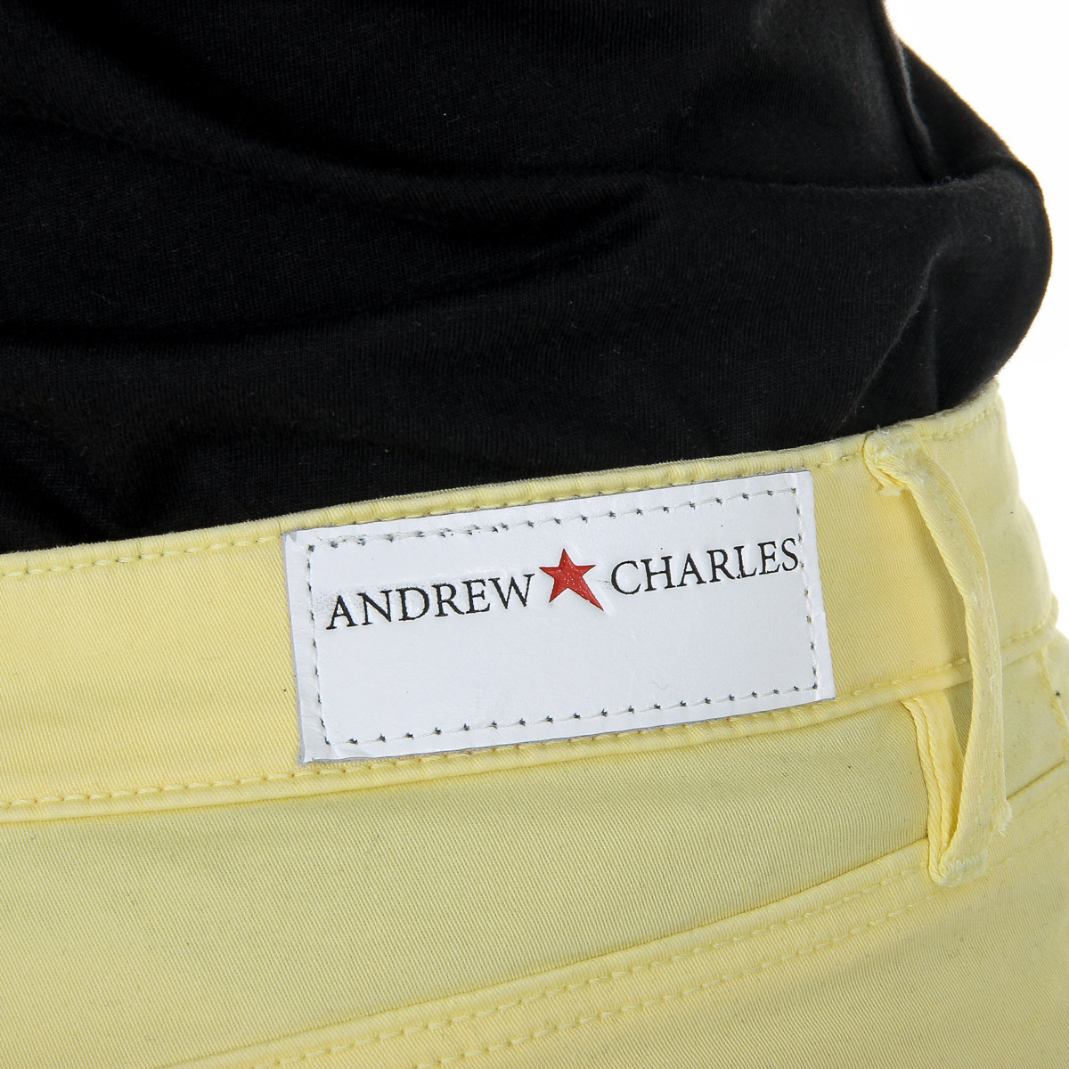 Pantalones Andrew Charles para mujer amarillos CLAIRE