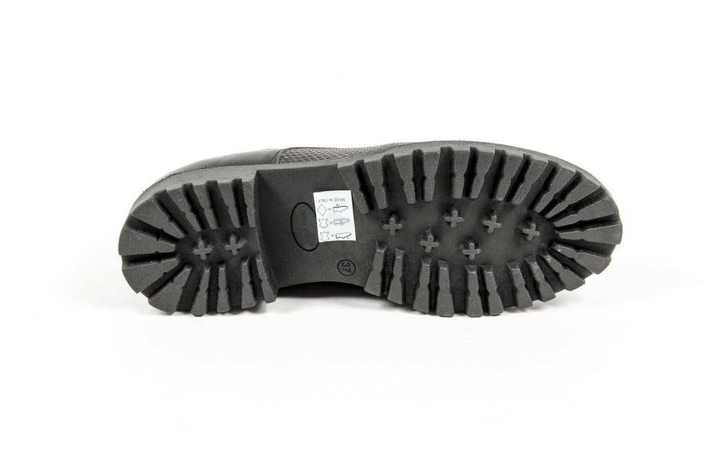 Zapatos con cordones para mujer V 1969 Italia C01 VITELLO NERO