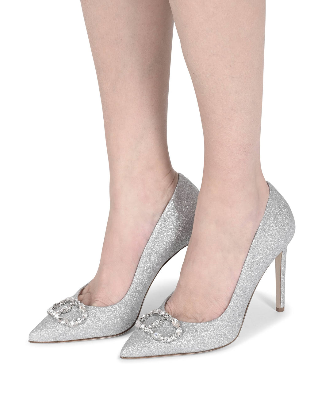 Zapatos de salón Cenicienta - Plata brillante 
