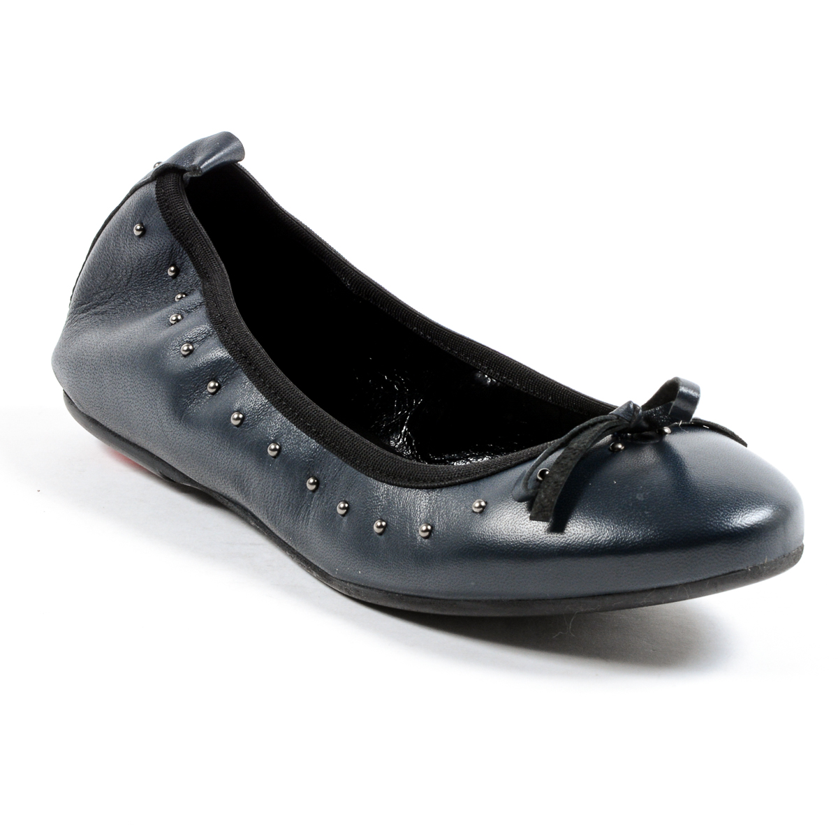 Andrew Charles Womens Soft Ballerina Dark Blue ALICIA