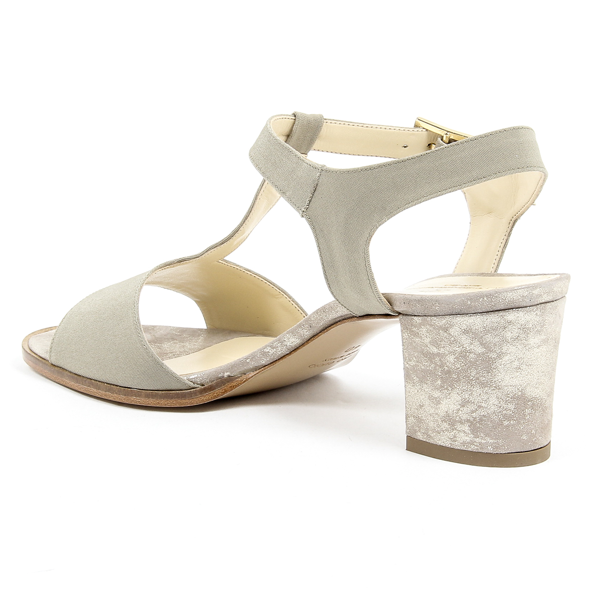 Sandalia V 1969 Italia para mujer color topo IDA