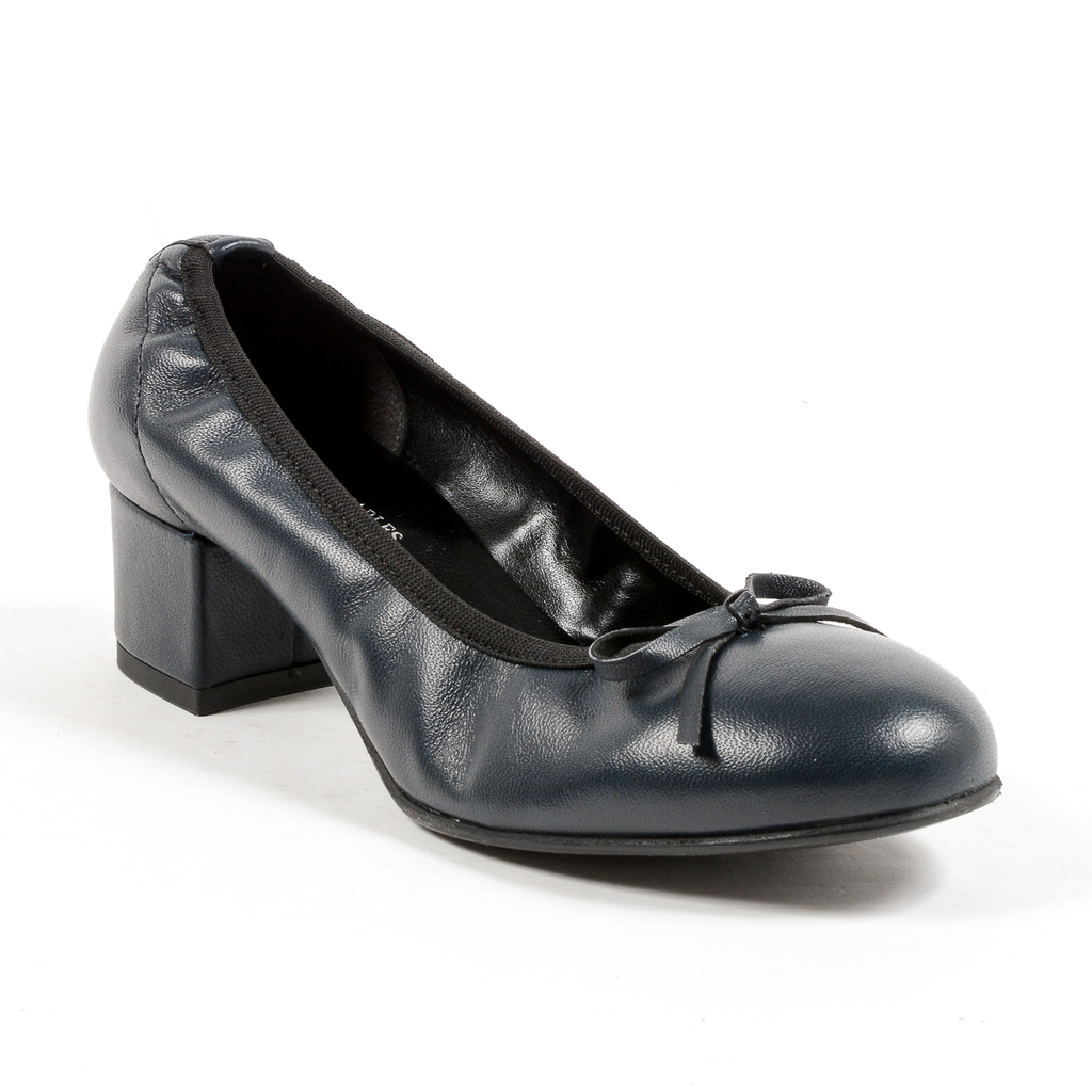 Andrew Charles Womens Ballerina Dark Blue NICKI