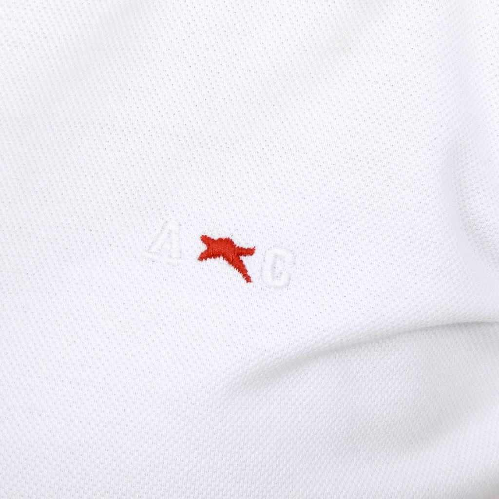 Polo Andrew Charles para mujer, manga corta, blanco, NIA
