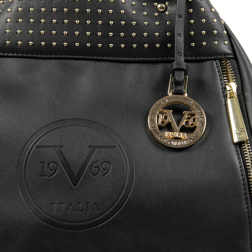 Bolso de mano para mujer V 1969 Italia Negro OLIVIA