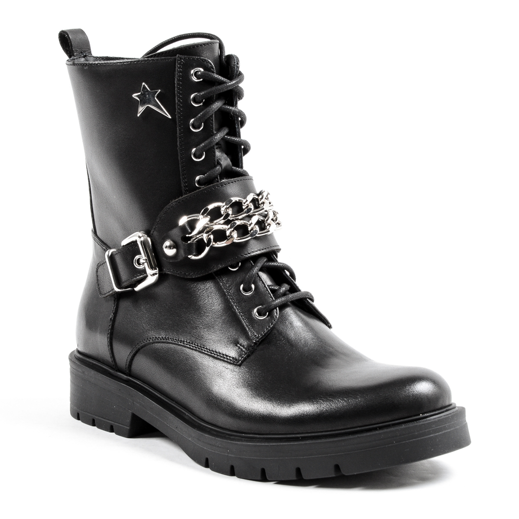 Andrew Charles Womens Short Boot Black AMY