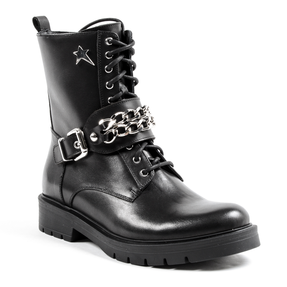 Andrew Charles Womens Short Boot Black AMY