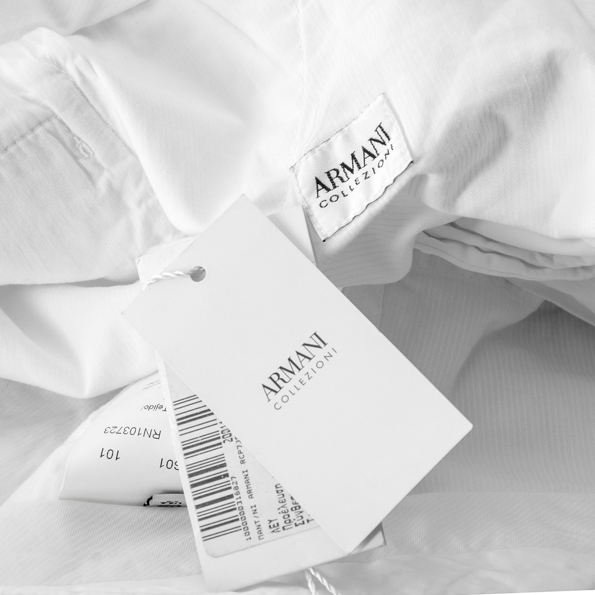 Armani Collezioni Mens Pants White