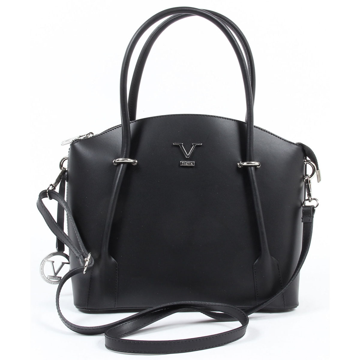 Bolso de mano para mujer V 1969 Italia V003-S RUGA NERO