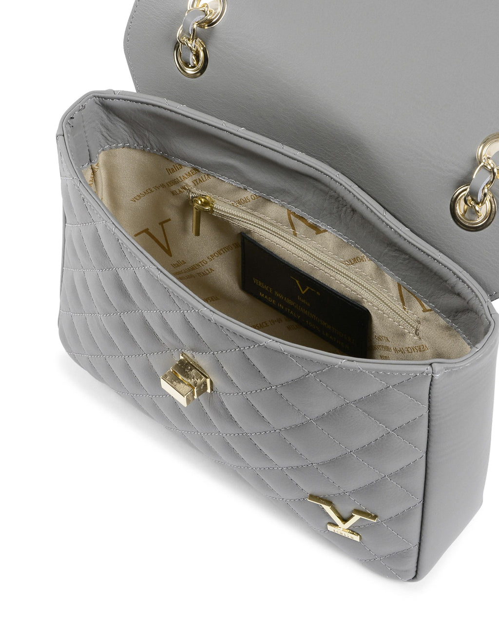 Bolso de mano para mujer V Italia gris V024-G SAUVAGE GRIGIO