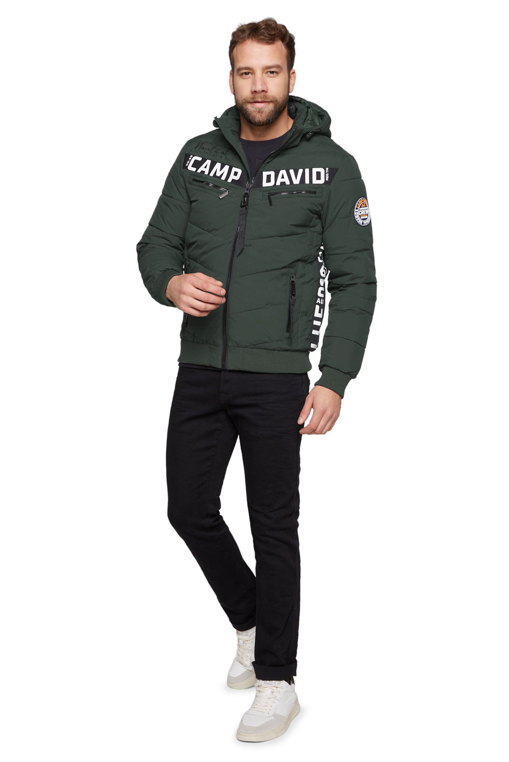 Chaqueta con capucha para hombre Camp David