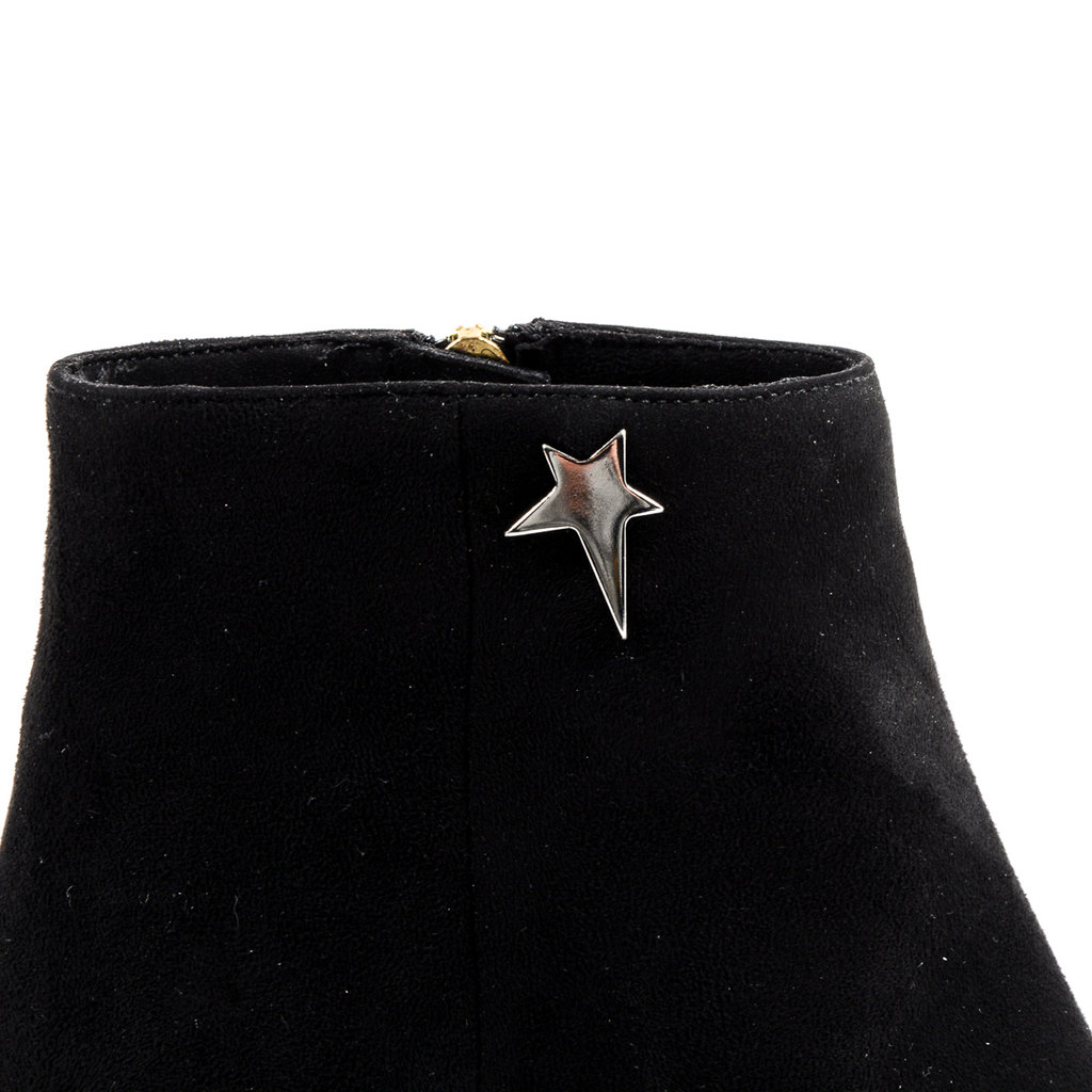 Andrew Charles Womens Heeled Ankle Boot Black DOLLY