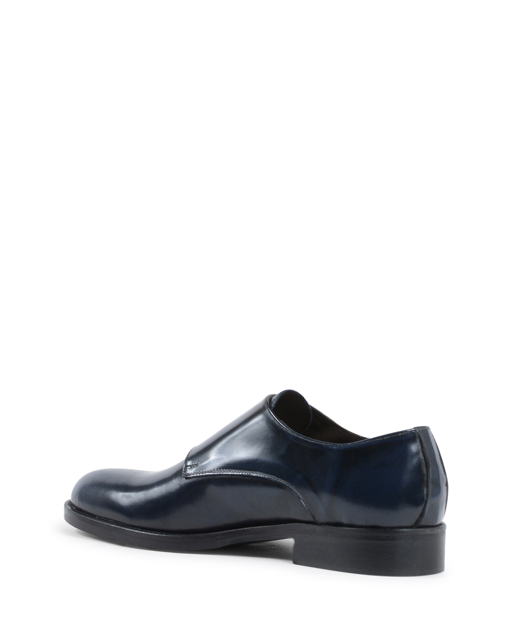 19V69 Italia Zapato de hombre con doble hebilla azul 1210 MP ABRASIVATO BLUE