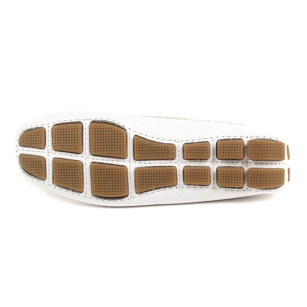 Mocasín V 1969 Italia para mujer blanco EMILIA