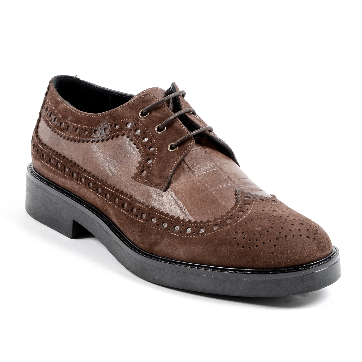 V 1969 Italia Zapato Brogue para Mujer Marrón TRENTO
