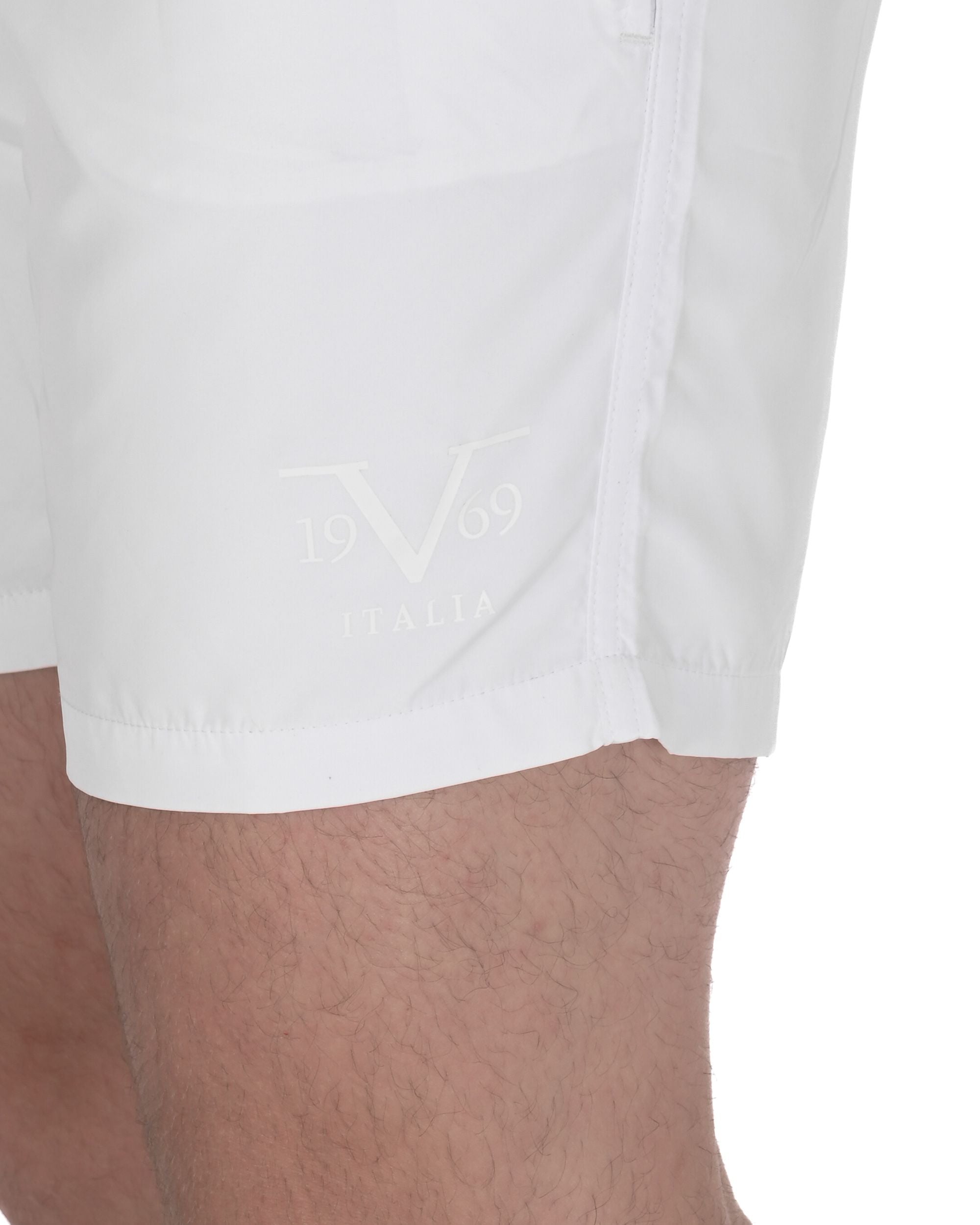 19V69 Italia Mens Swimwear Trunk VSC1MBM07 WHITE