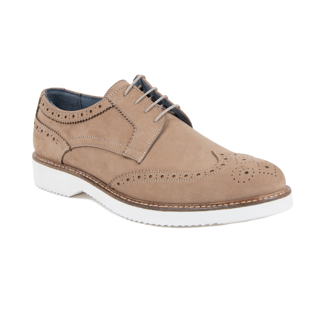 Zapato brogue para hombre V 1969 Italia Marrón HARRY 5141 NABUK VAR 3