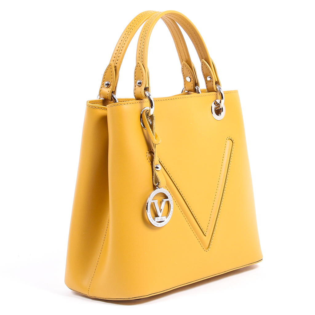 Bolso de mano para mujer V 1969 Italia V004-S RUGA SENAPE