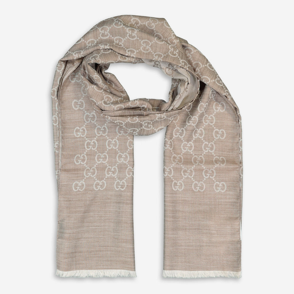 Bufanda Gucci para hombre 70x200 beige