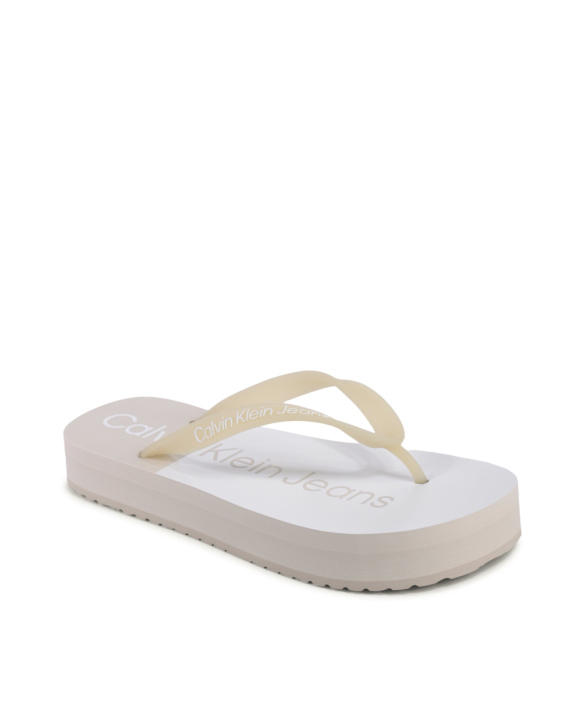 Chanclas Calvin Klein para mujer negras YW0YW0161701N