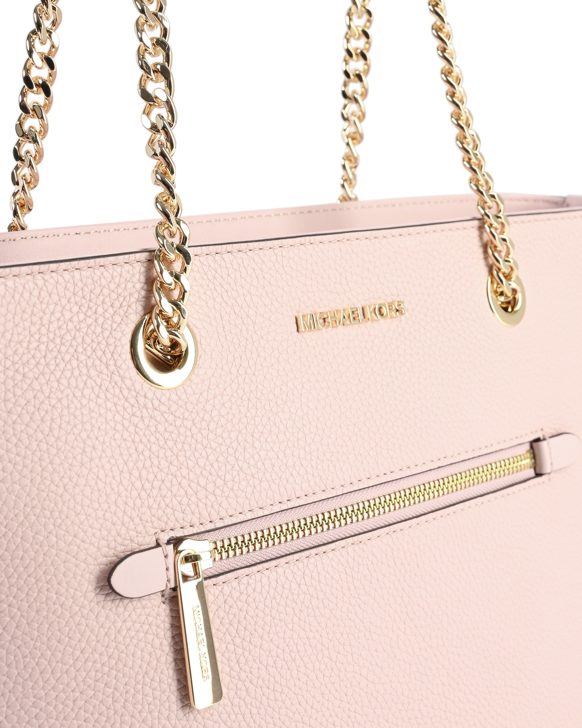 Bolso tote mediano con cadena y cremallera delantera de Michael Kors 35F2GTTT2L POWDER BLUSH