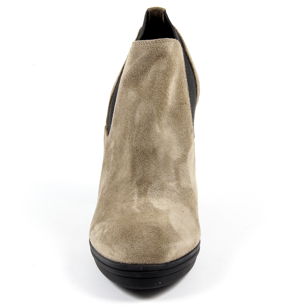 V 1969 Italia Botín de tacón para mujer Beige GRACY