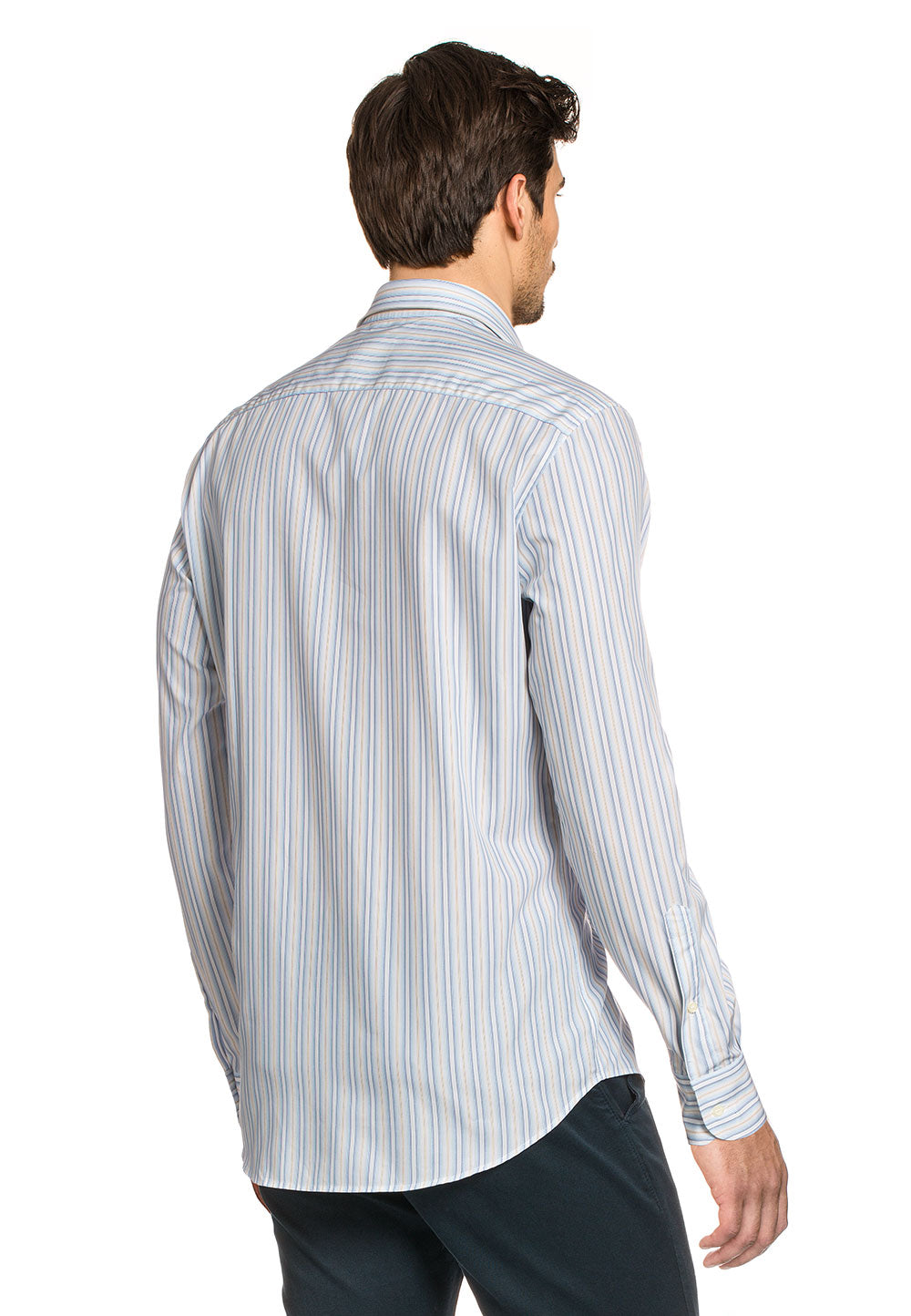 Camisa de cuello clásico moderno V 1969 Italia para hombre MCC45