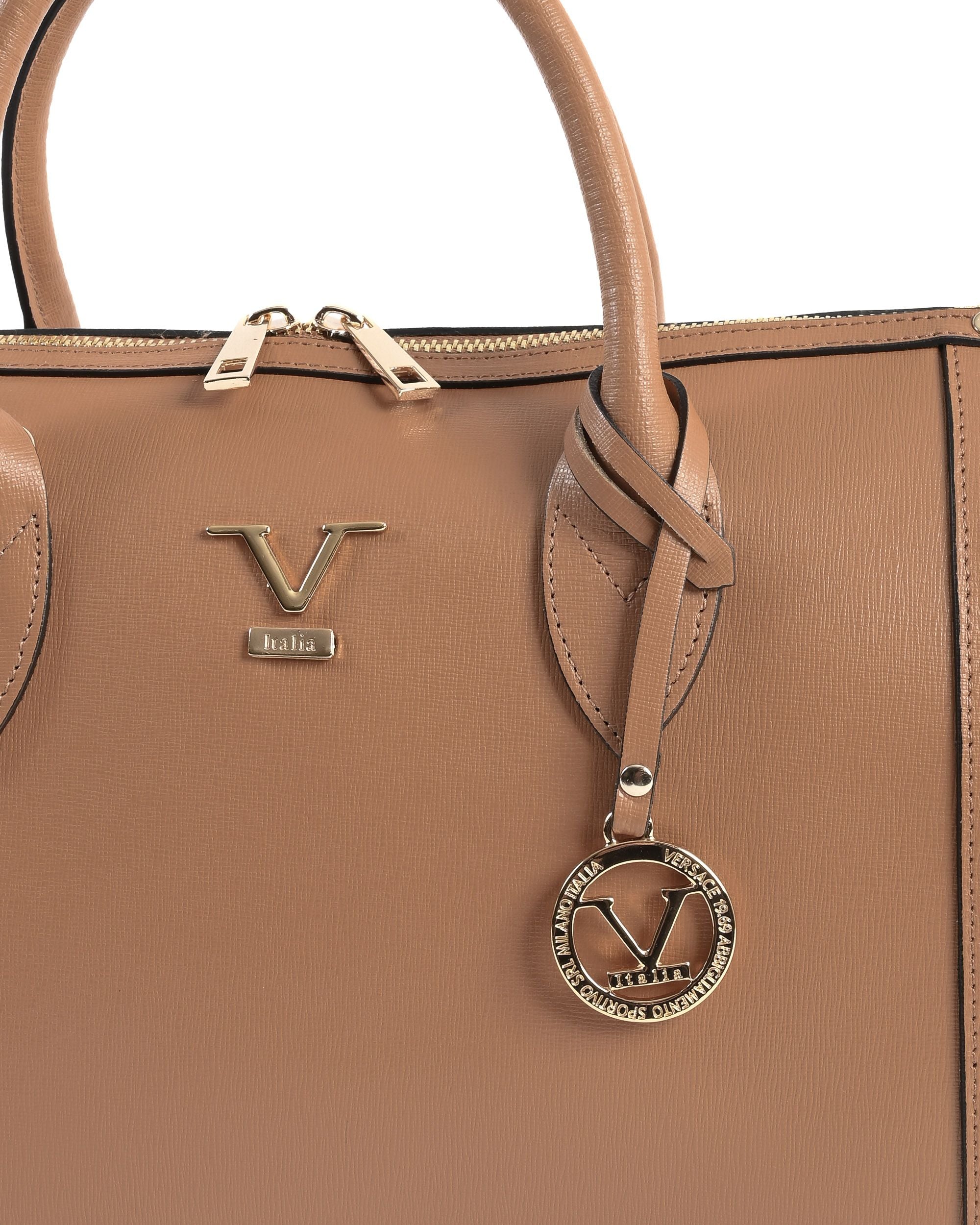 Bolso Mujer V Italia Tan V014-G SAFFIANO CUOIO CHIARO