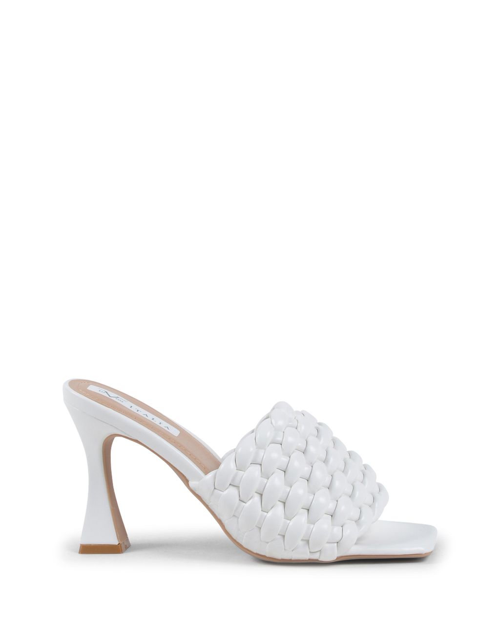 19V69 Italia Womens Mule Sandal White V8185 WHITE