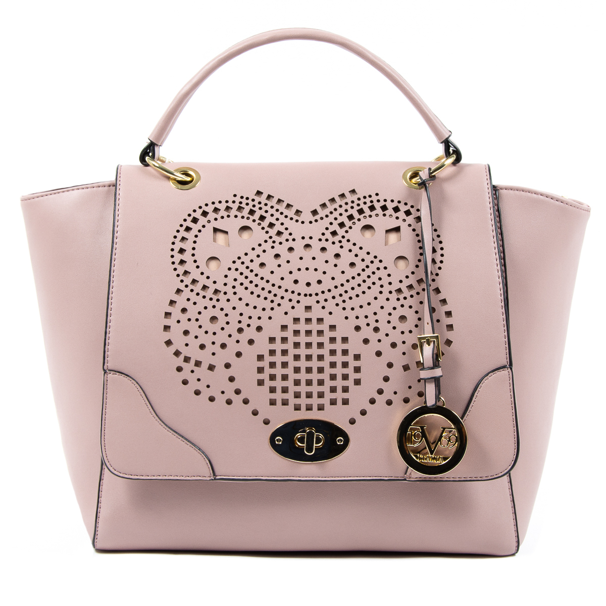 Bolso de mano para mujer V 1969 Italia Rosa 0052 MORADO CLARO