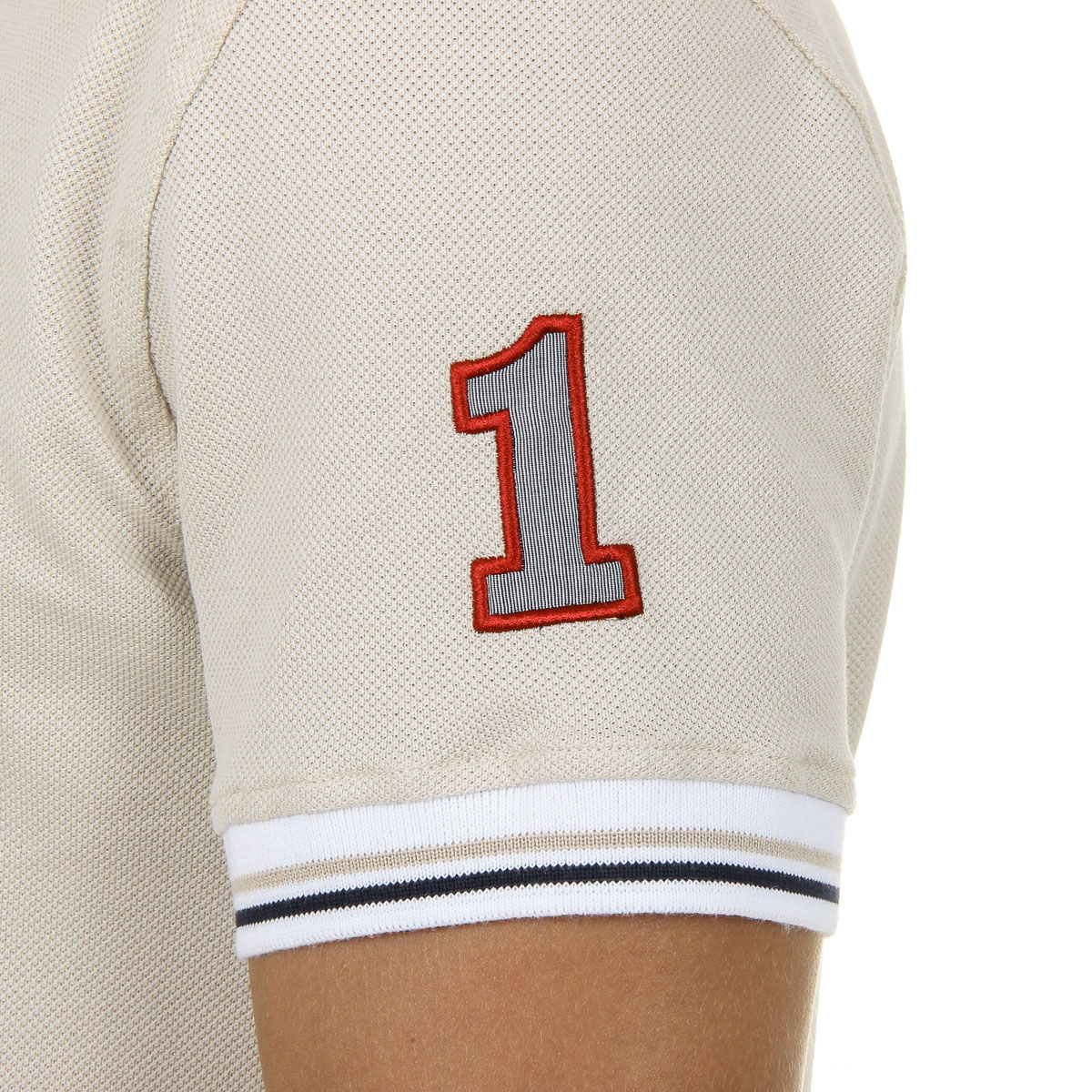 Polo Ufford & Suffolk Polo Club para hombre, manga corta, beige, FURIA