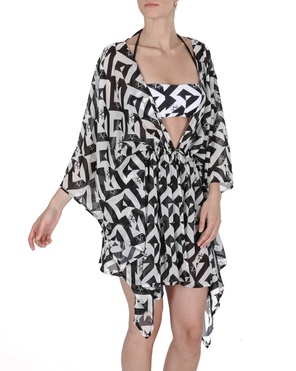 19V69 Italia Womens Swimwear Chiffon Caftan VSC1WCU01 MULTICOLOR
