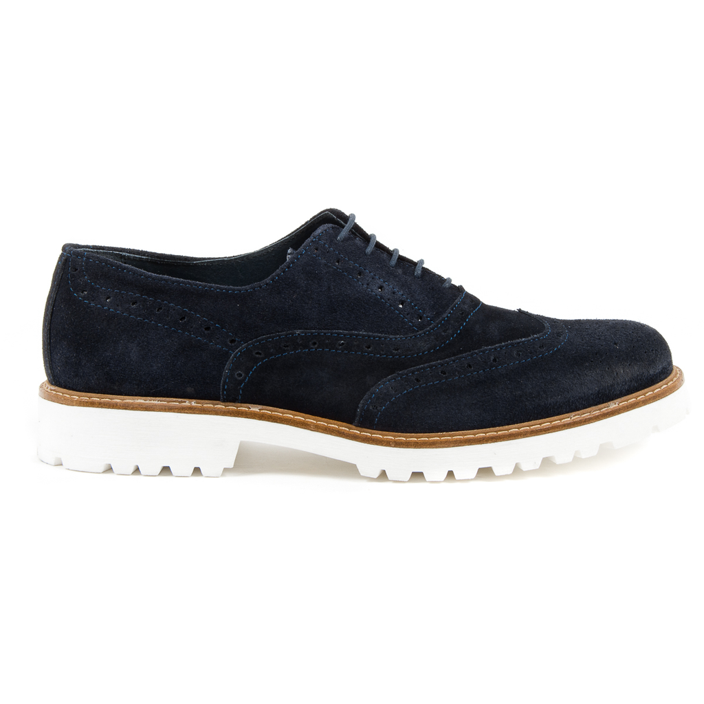 Andrew Charles - Zapatos brogue para hombre, color azul LUIS