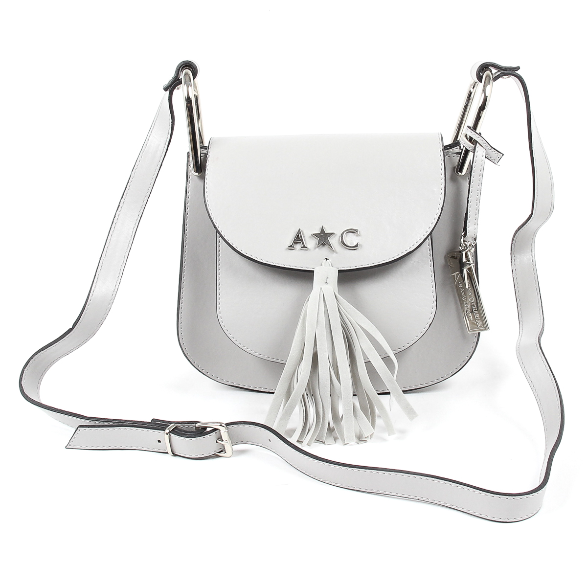Bolso de mano para mujer Andrew Charles gris JOURNEY