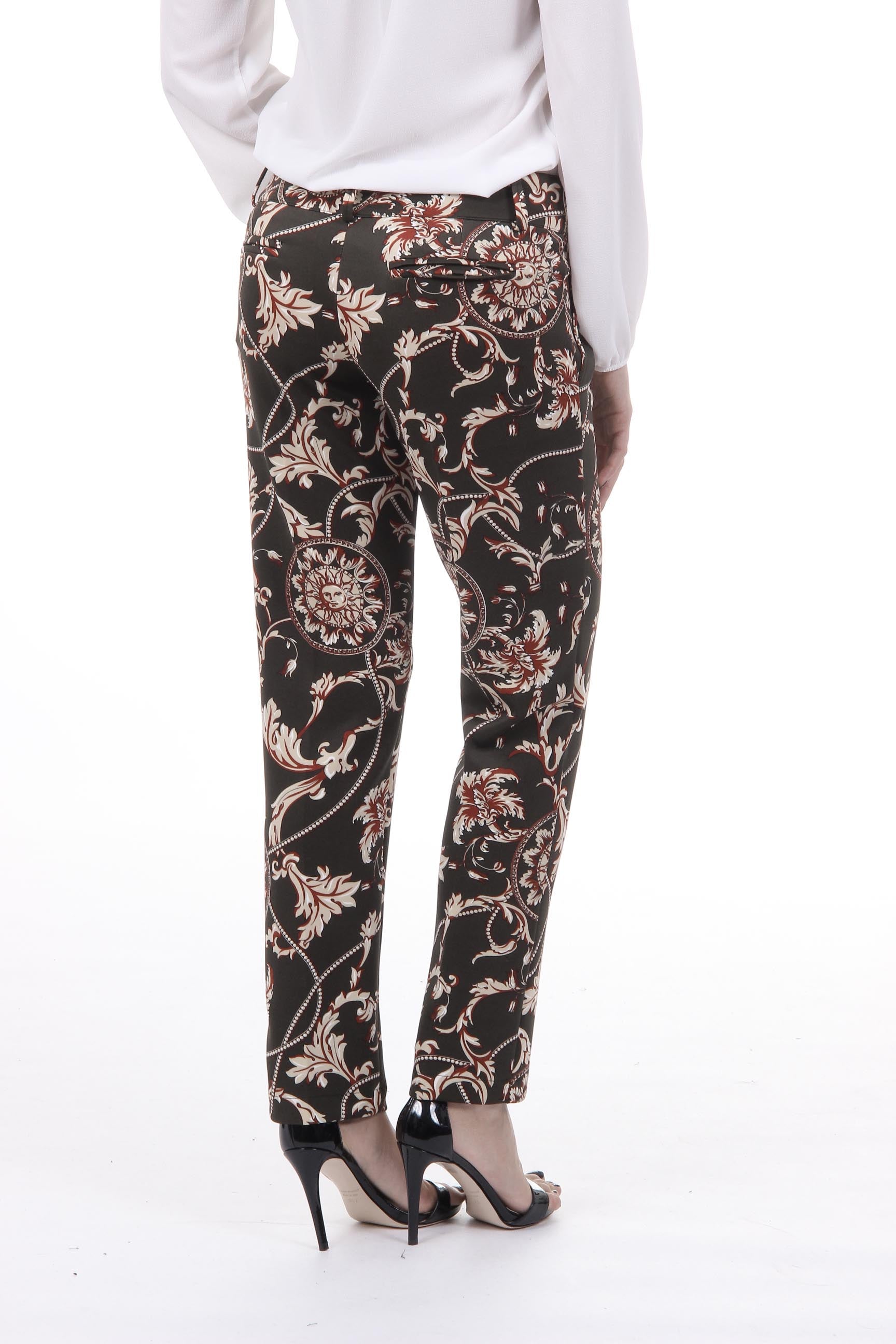 Pantalones de mujer V 1969 Italia PANTALONE CAPRI TESS. SCUBA CREPE FANT. 301