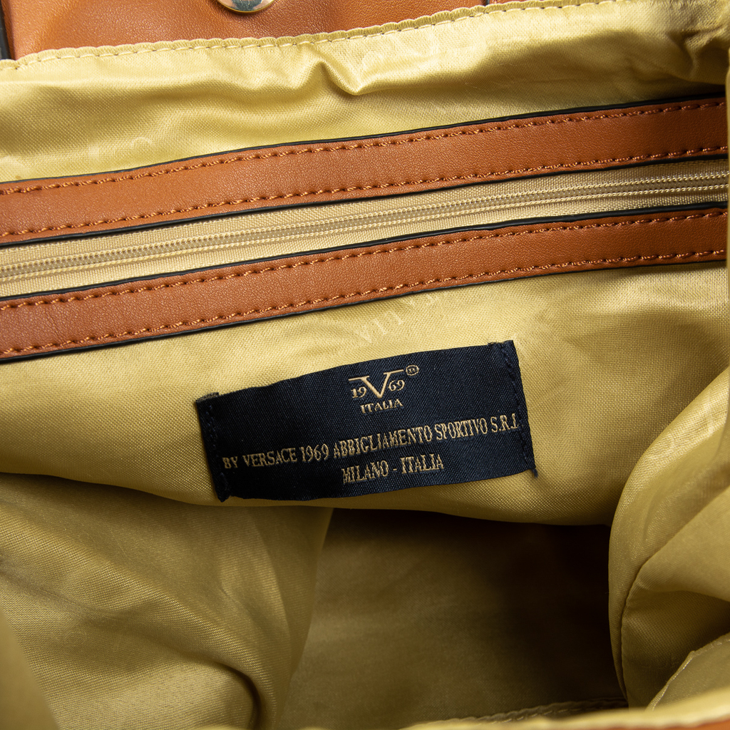 Bolso de mano para mujer V 1969 Italia marrón OLIVIA