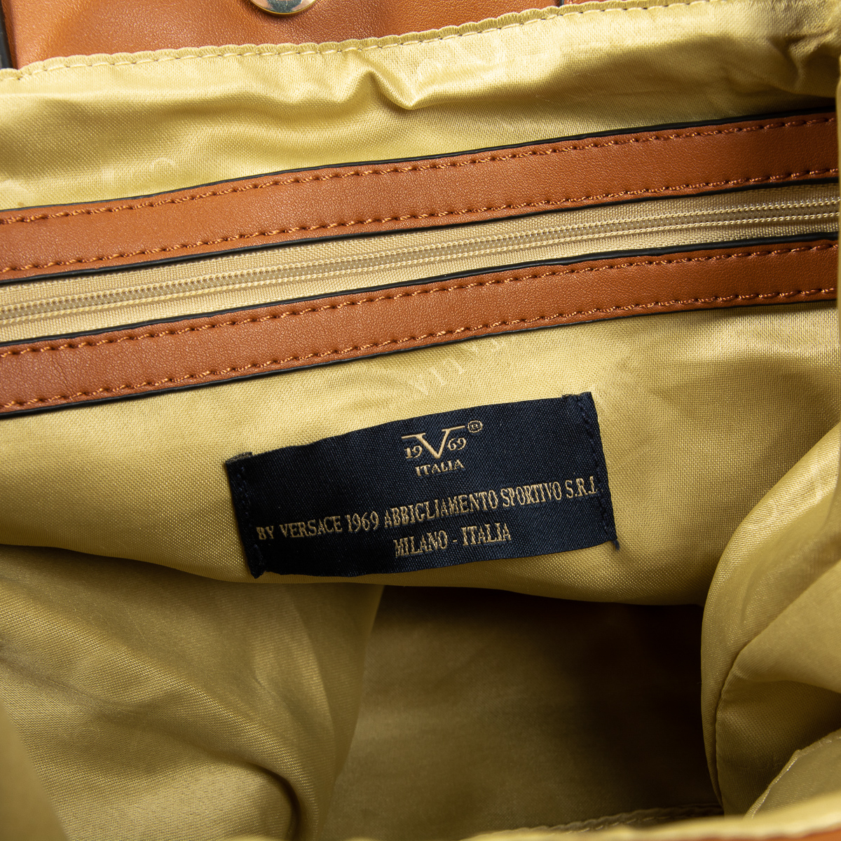 Bolso de mano para mujer V 1969 Italia marrón OLIVIA
