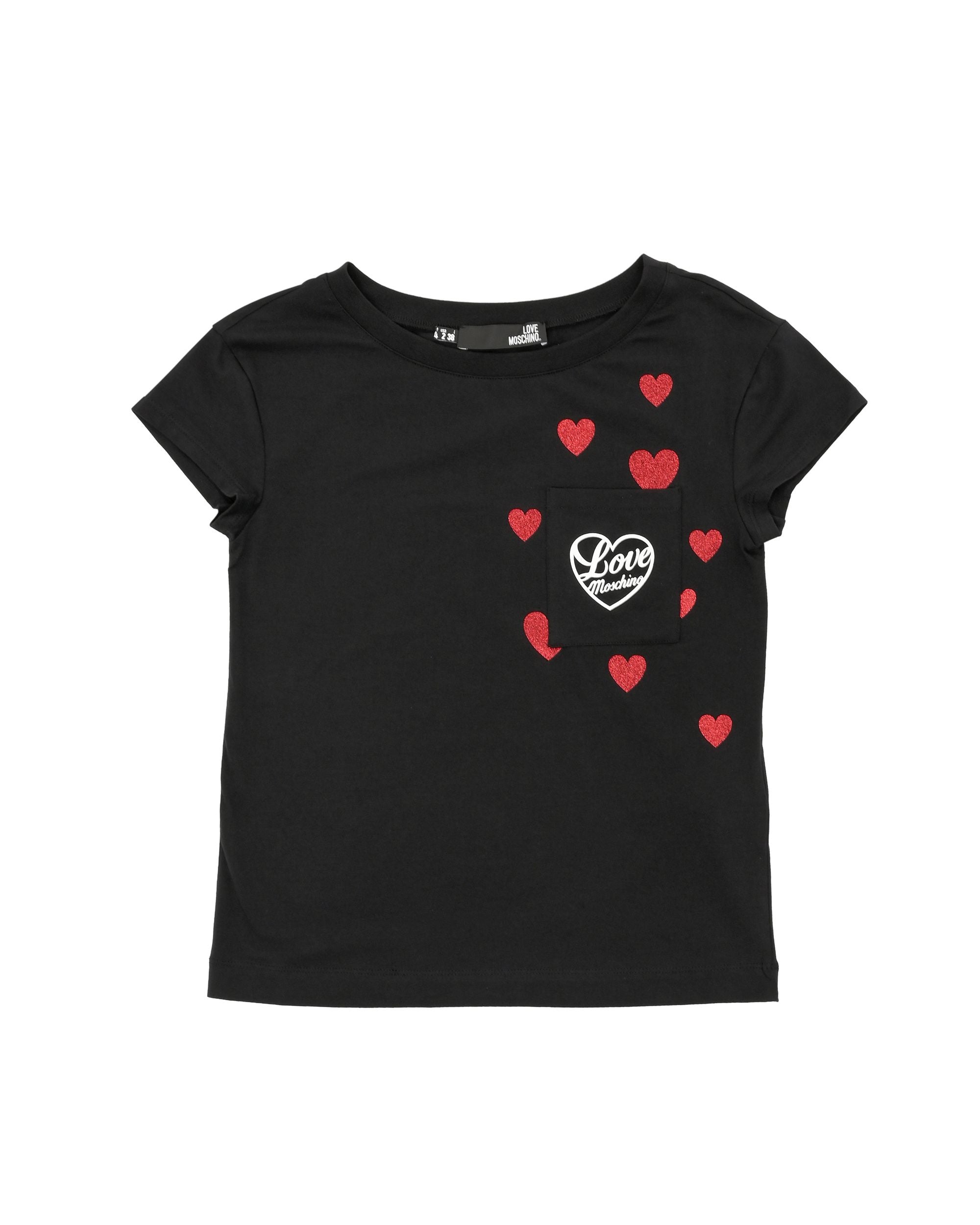 Camiseta Love Moschino para mujer W 4 F30 2O E 2264 C74 NEGRO