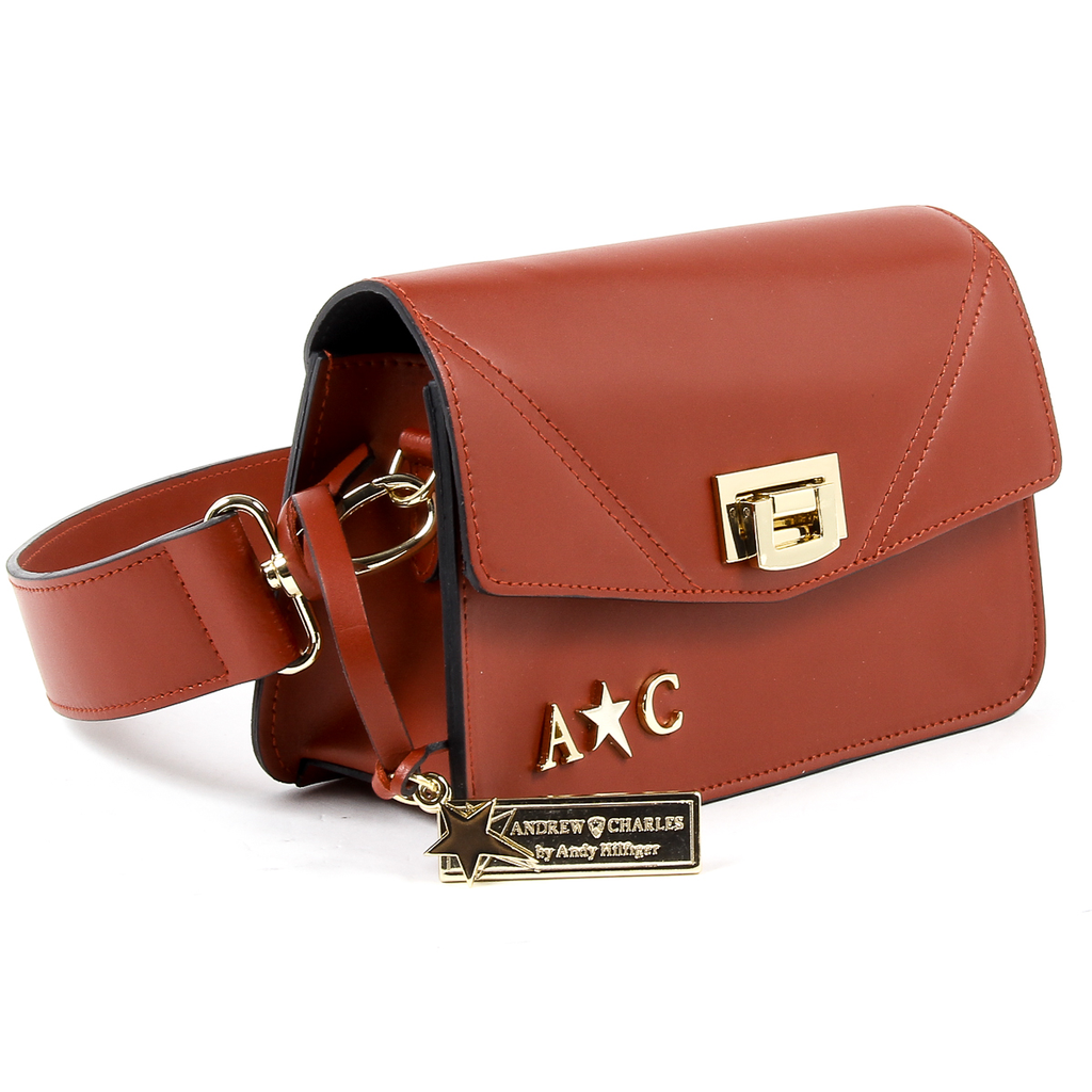 Bolso de mano Andrew Charles para mujer, color rojo, CAITLYN