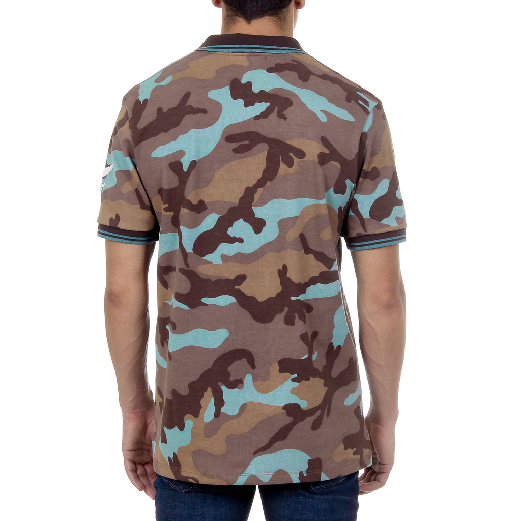 Polo Andrew Charles de manga corta para hombre, multicolor, STEVE