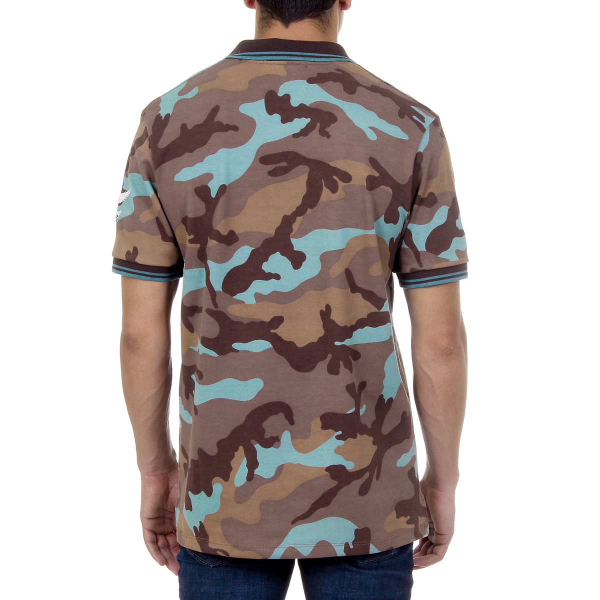 Polo Andrew Charles de manga corta para hombre, multicolor, STEVE