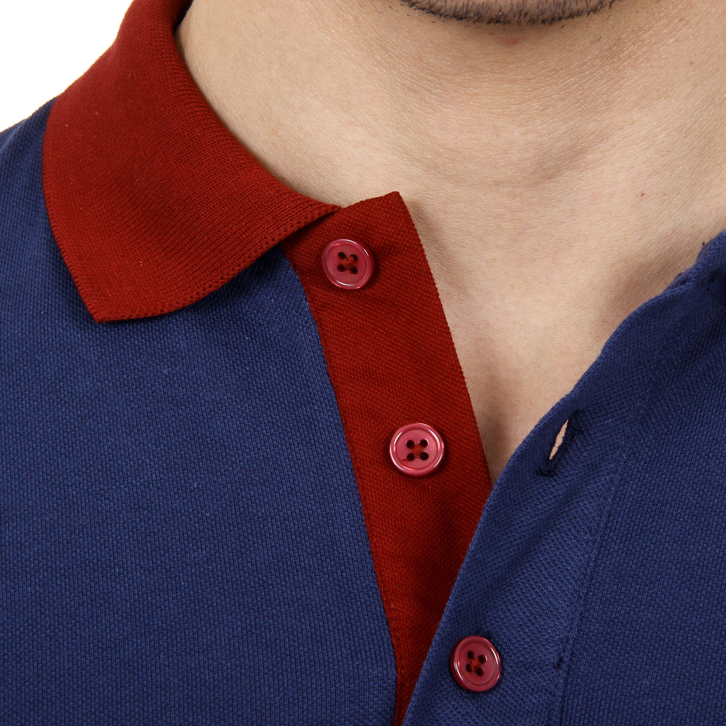 Polo Ufford & Suffolk Polo Club para hombre, manga corta, US002, azul marino