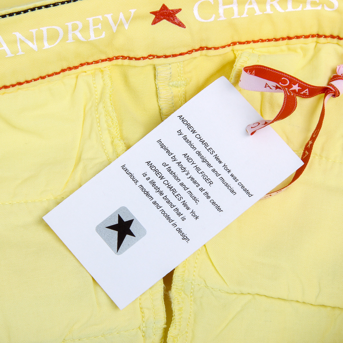 Pantalones cortos Andrew Charles para mujer amarillos SAFIA