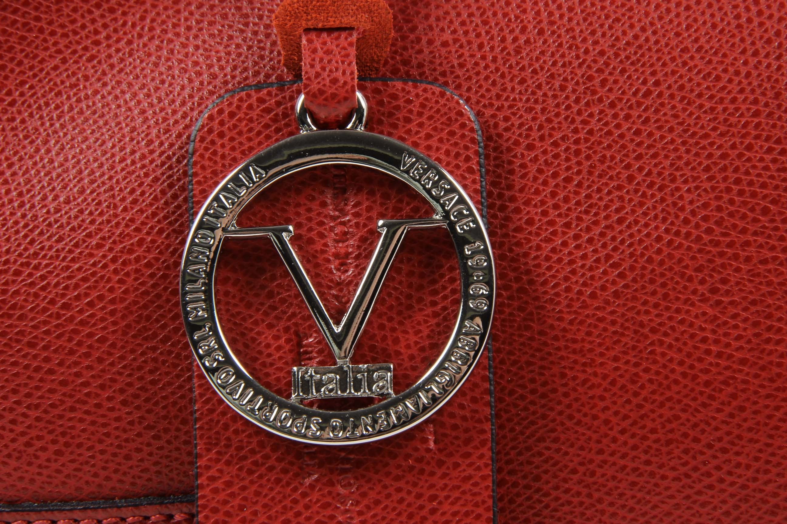 Bolso de mano para mujer V 1969 Italia V013-S SAFFIANO ROJO
