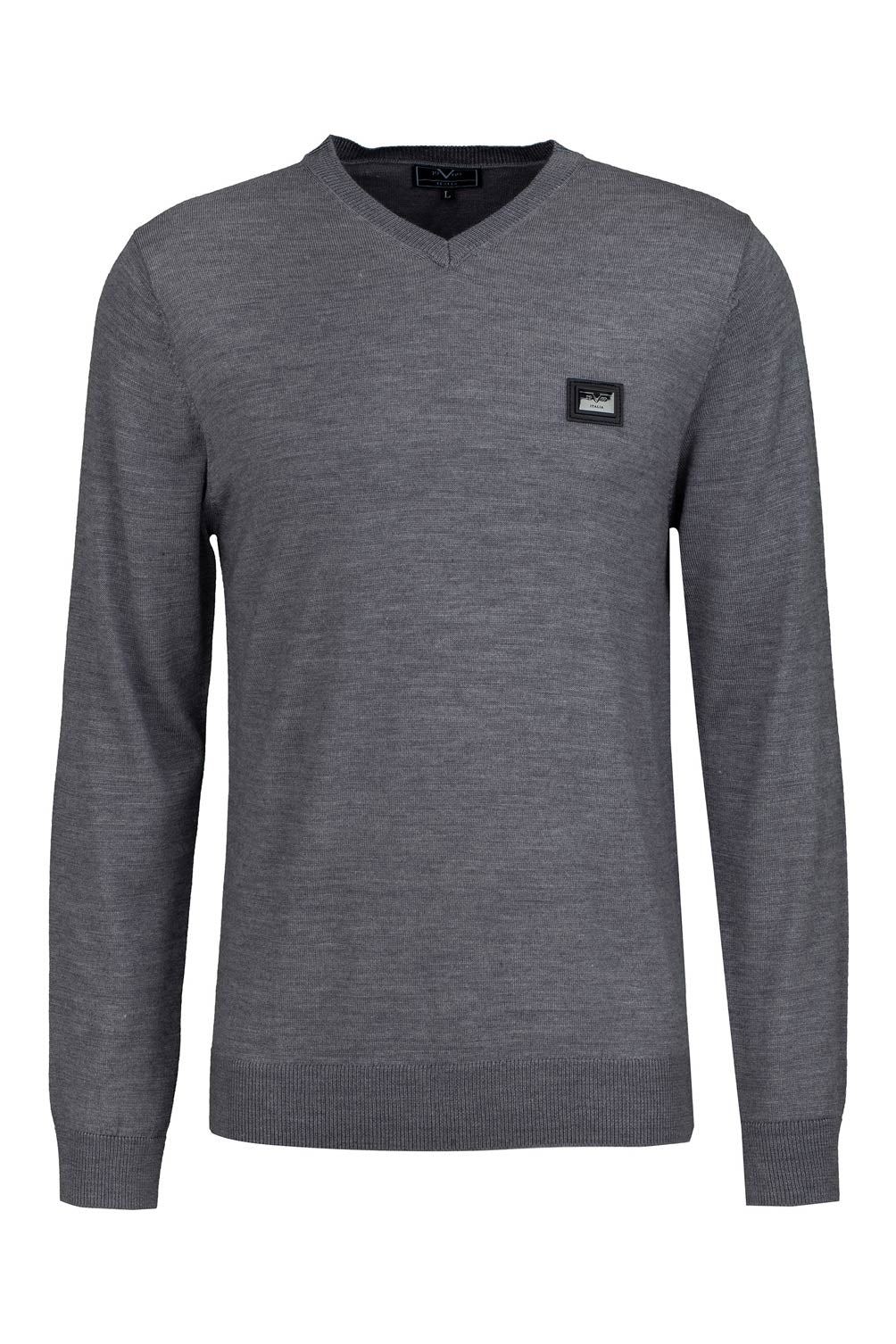 Suéter italiano para hombre 19V69 Gris THIES GREY