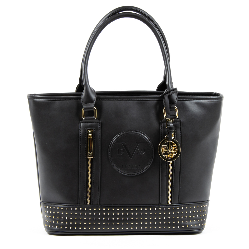 Bolso de mano para mujer V 1969 Italia AGATA negro