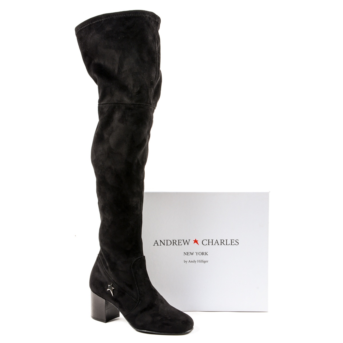 Andrew Charles Womens High Boot Black MARIAH