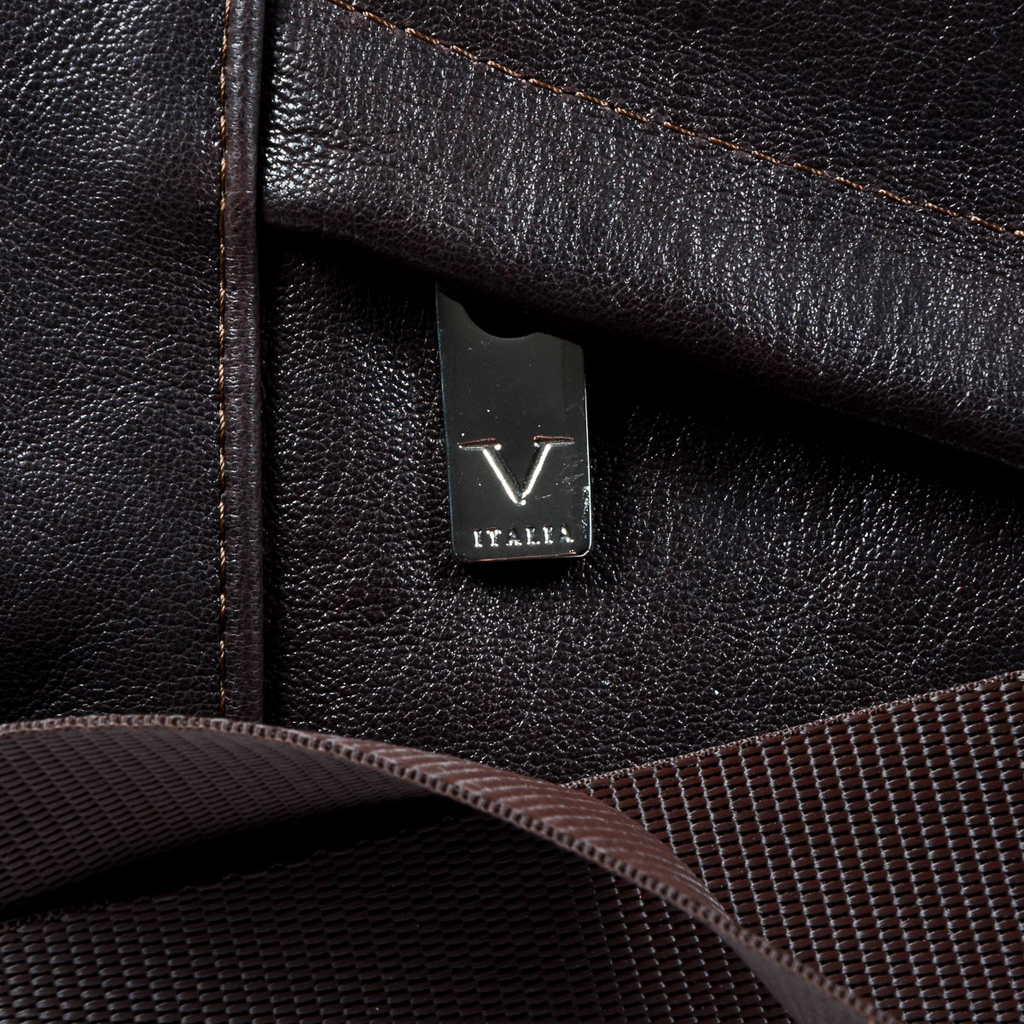 Bolso de hombre V 1969 Italia marrón MOSCA