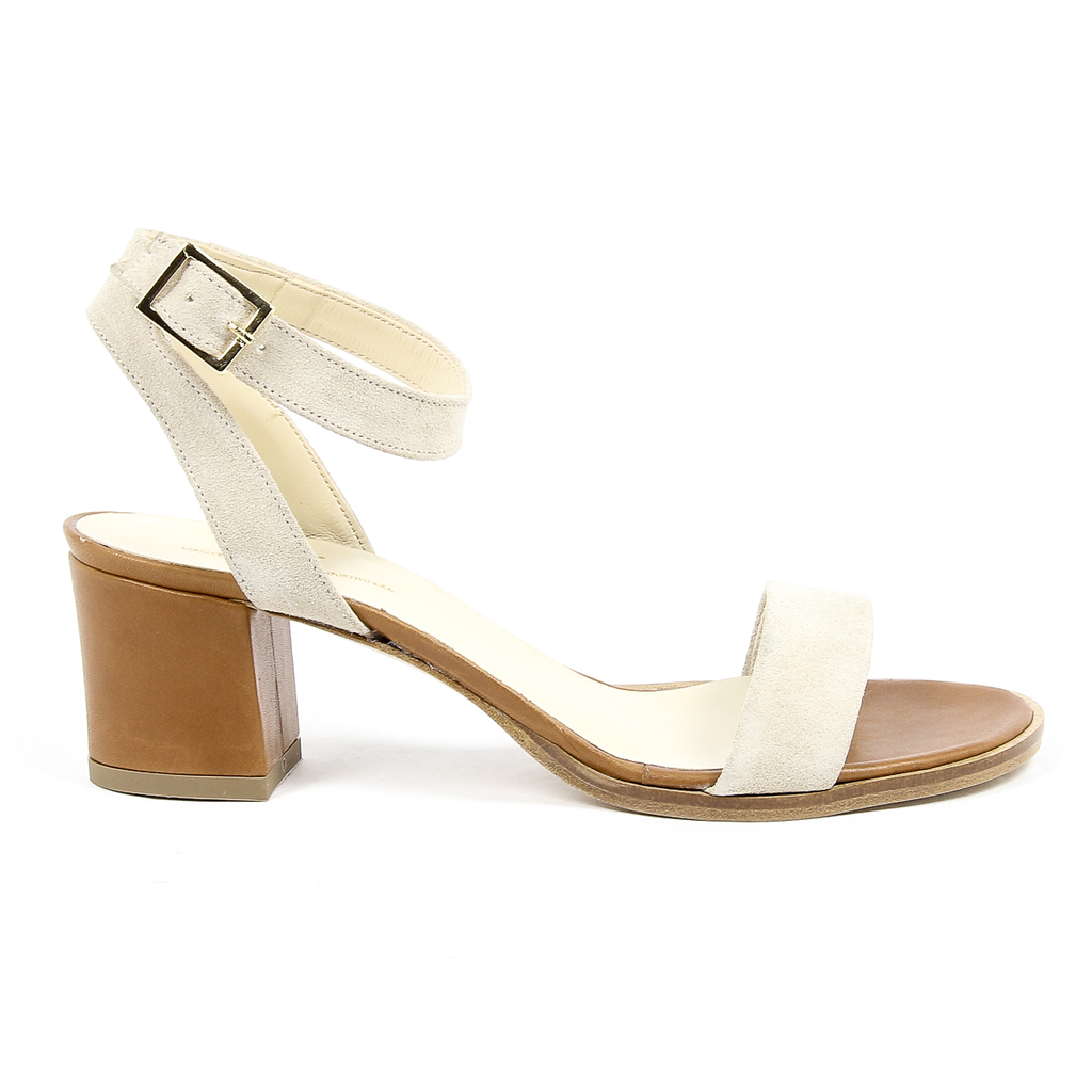 V 1969 Italia Sandalia de tira al tobillo para mujer Beige ANNA