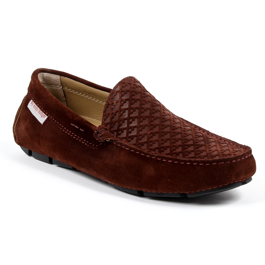 Mocasín Andrew Charles para hombre Burdeos TRON