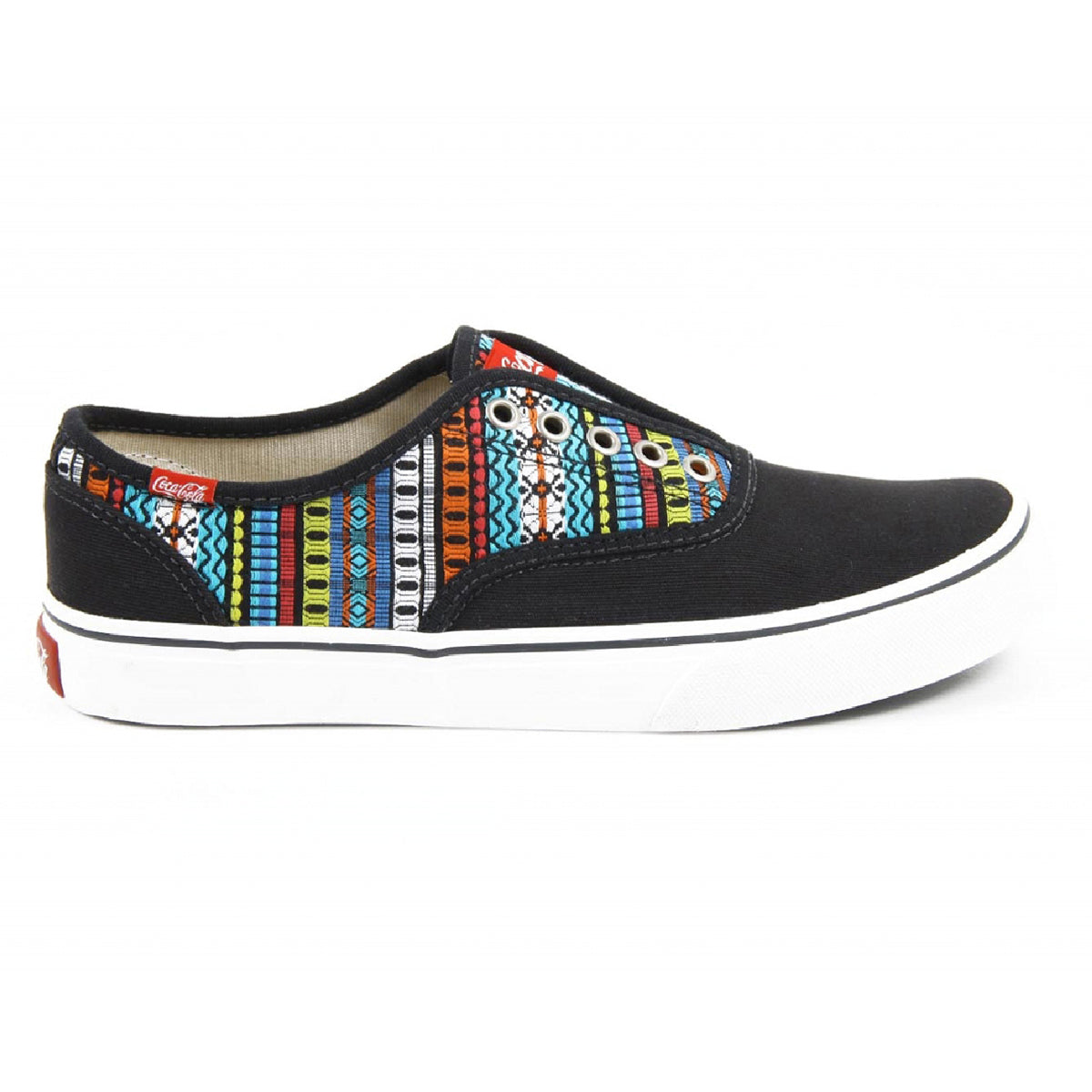 Zapatillas de mujer Coca Cola CCA0713 KICK ETNIC NEGRO